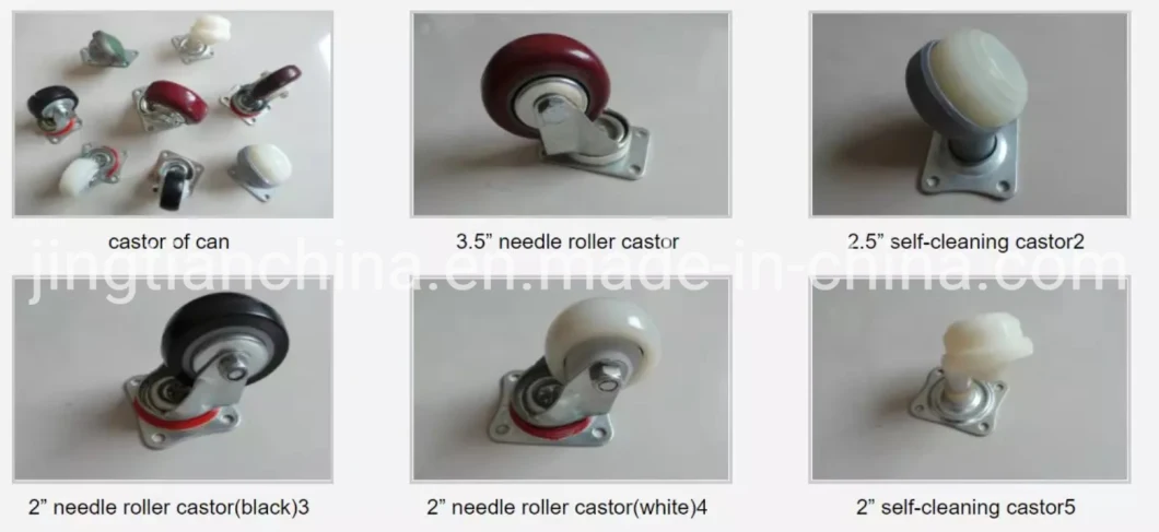 Textile Sliver Cans with Self-Cleaning Wheels